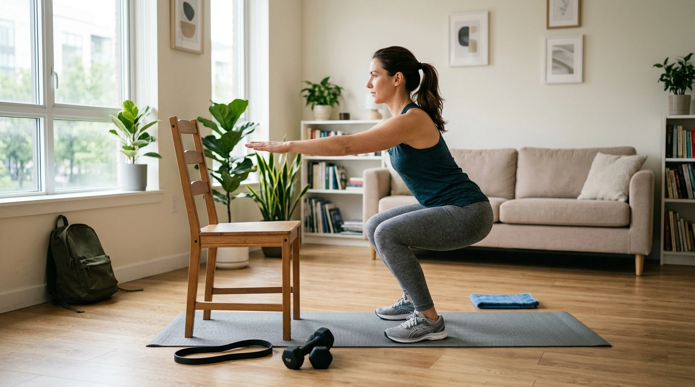 4-Week Minimal-Equipment Home Workout Plan (Daily + Stretch)